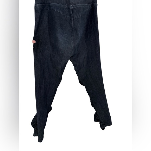 Prairie Underground Original Glove Legging Ruched Cropped Dark Blue Denim medium - Picture 2 of 4